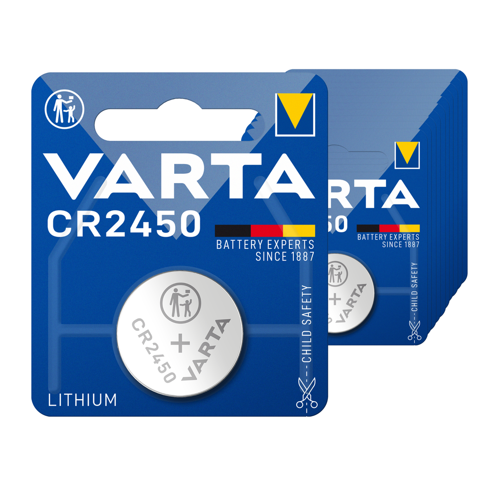 Varta cr2450 lithium knoopcel batterij (10 stuks)