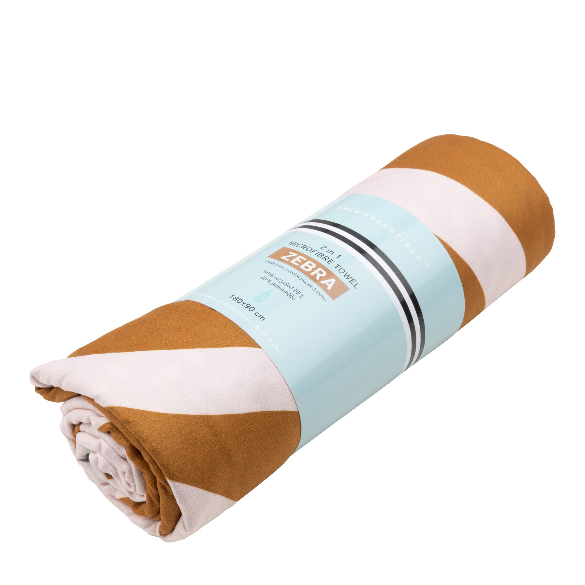 Levendige strepen | oranje met microvezeldoek 180 x 90 cm