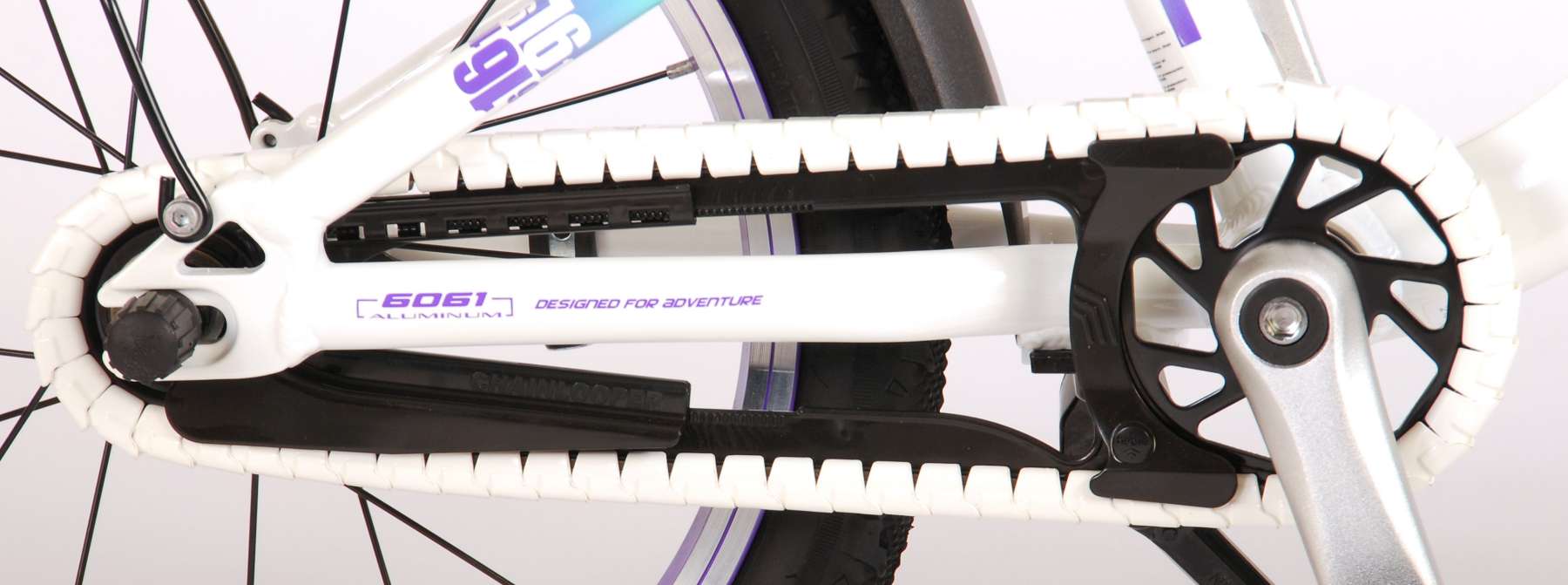 Volare Glamour Kinderfiets - Meisjes - 16 inch - Wit Mint Groen - Prime Collection