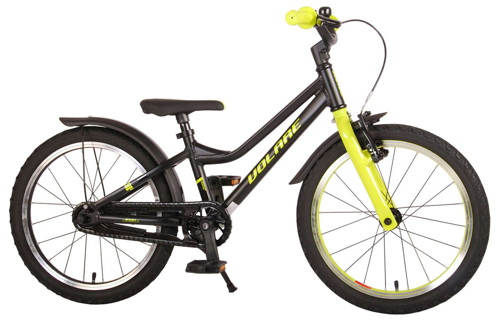 Volare Blaster Kinderfiets - Jongens - 18 inch - Zwart Geel Groen - Prime Collection