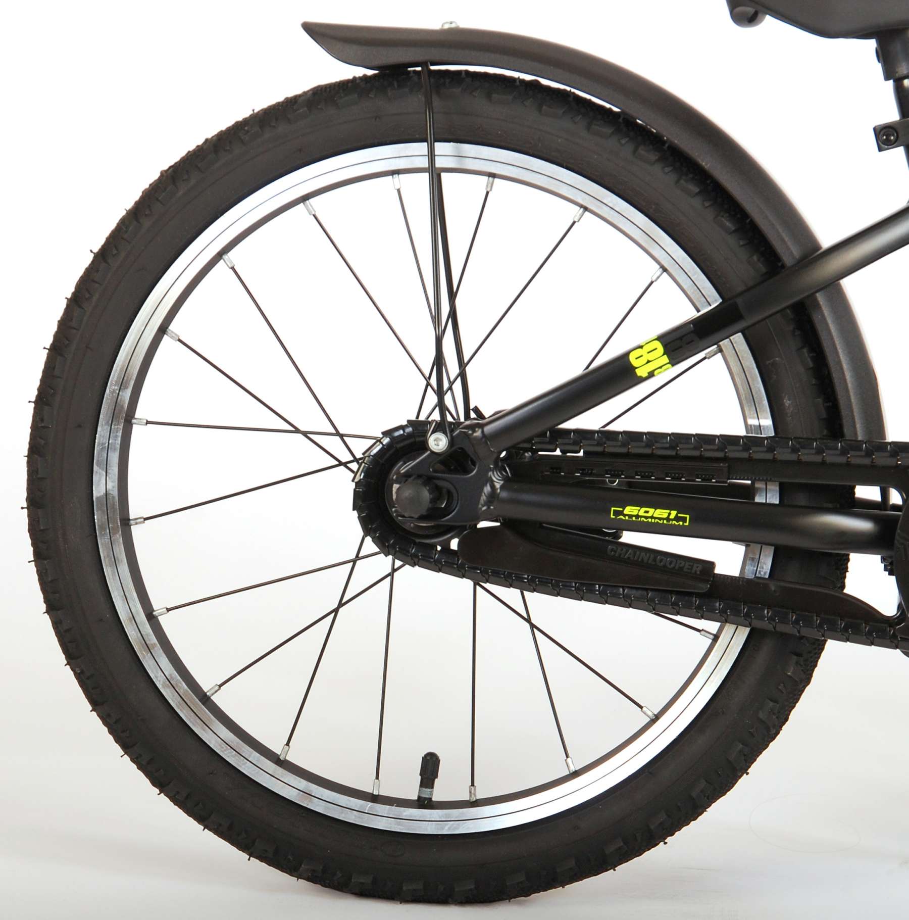 Volare Blaster Kinderfiets - Jongens - 18 inch - Zwart Geel Groen - Prime Collection