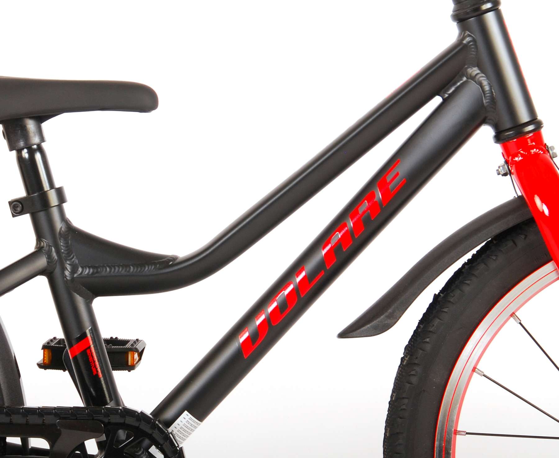 Volare Blaster Kinderfiets - Jongens - 18 inch - Zwart Rood - Prime Collection