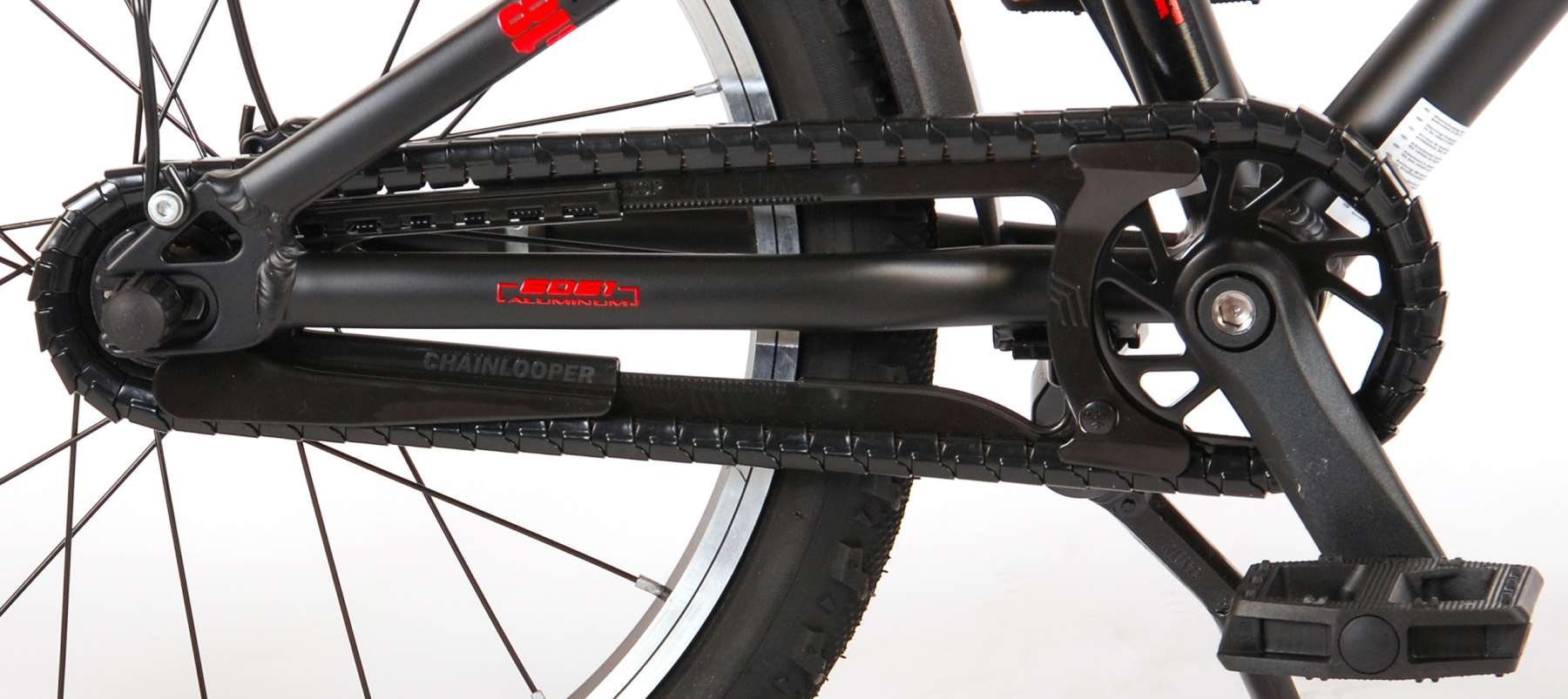 Volare Blaster Kinderfiets - Jongens - 18 inch - Zwart Rood - Prime Collection