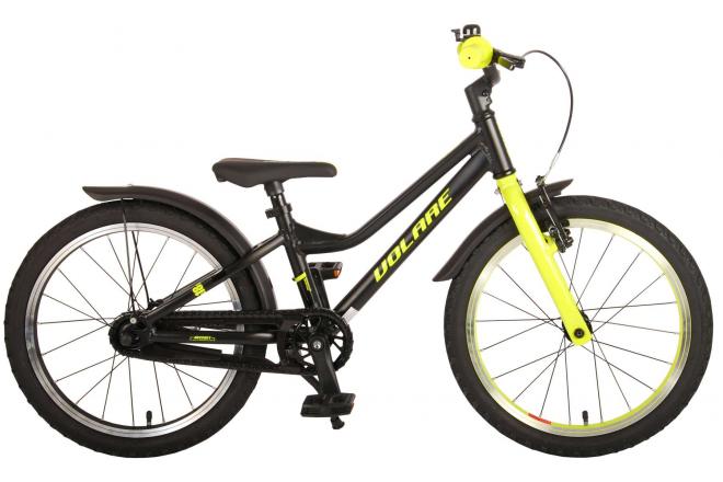 Volare Blaster Kinderfiets - Jongens - 18 inch - Zwart Geel Groen - Prime Collection