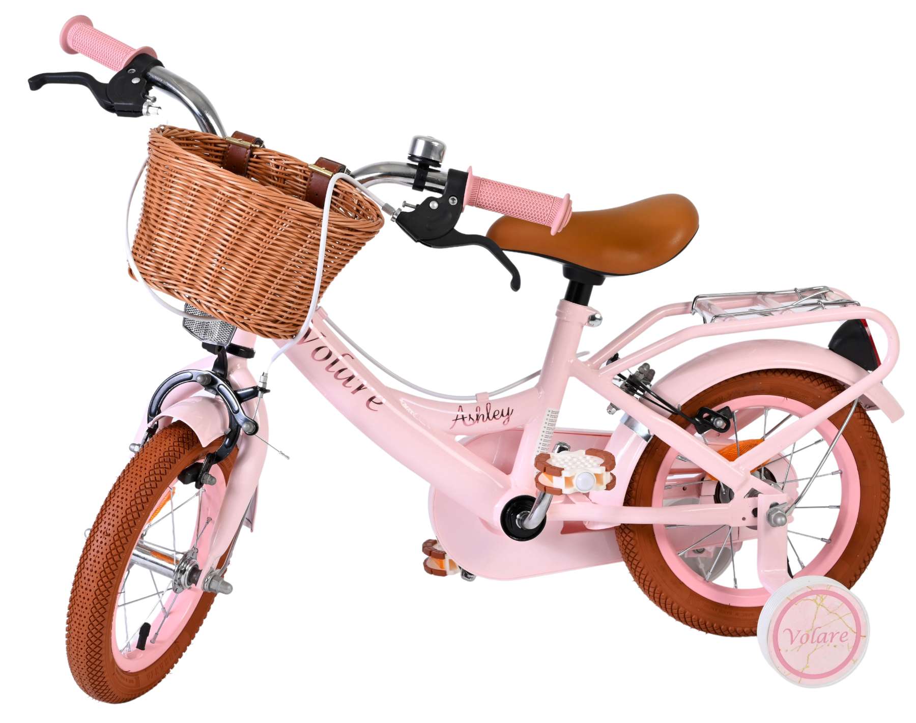 Volare Ashley Kinderfiets Meisjes 12 inch Roze Twee handremmen