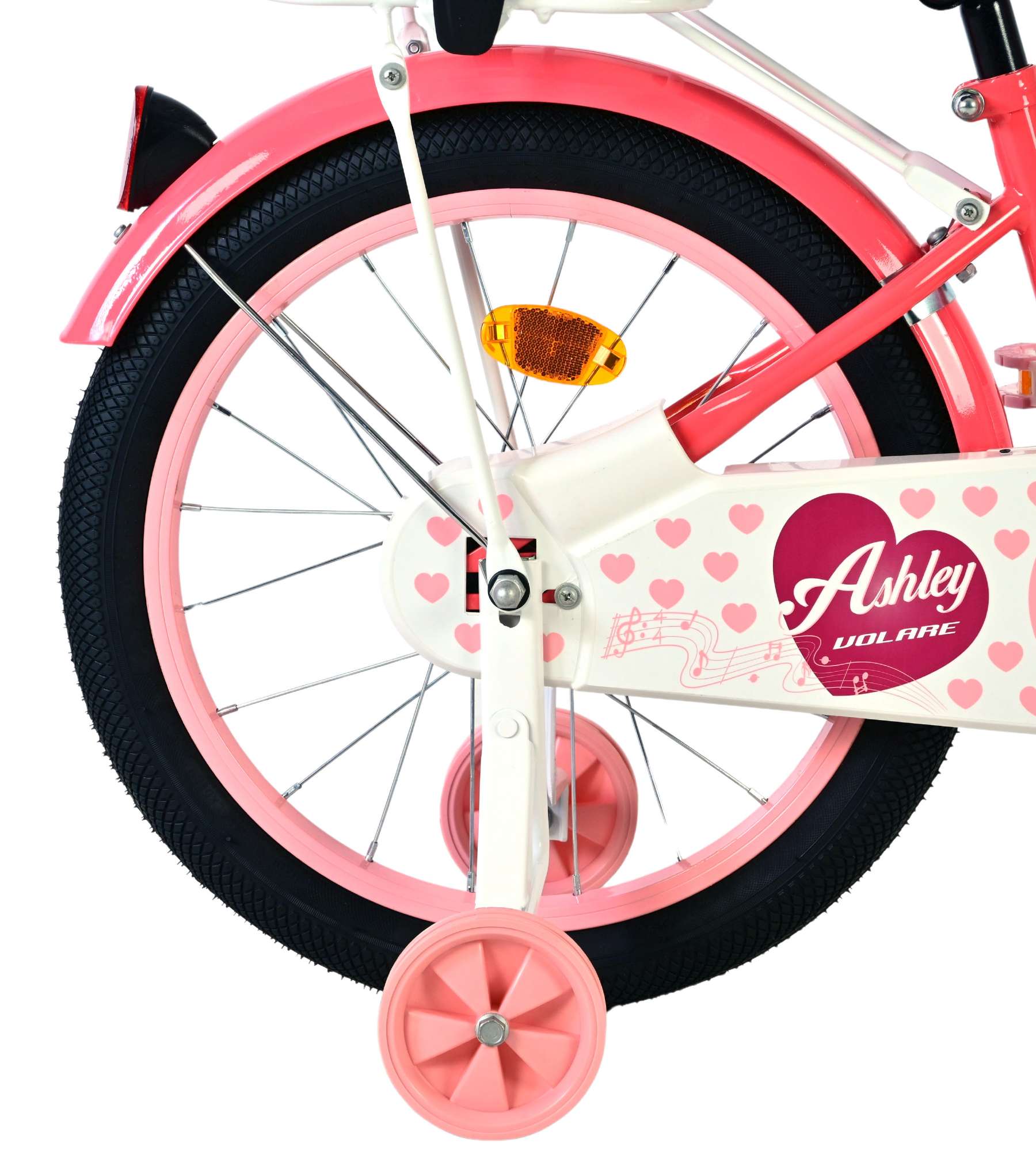 Volare ashley kinderfiets - meisjes - 18 inch - roze rood