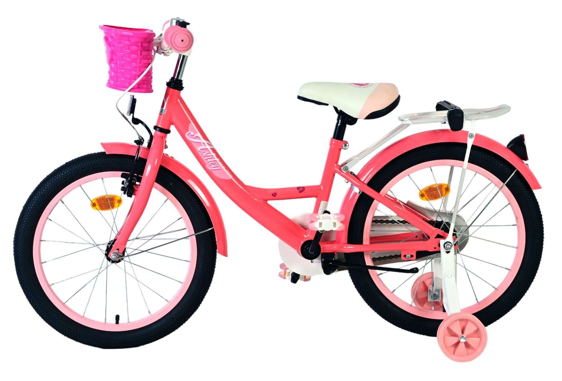 Volare ashley kinderfiets - meisjes - 18 inch - roze rood