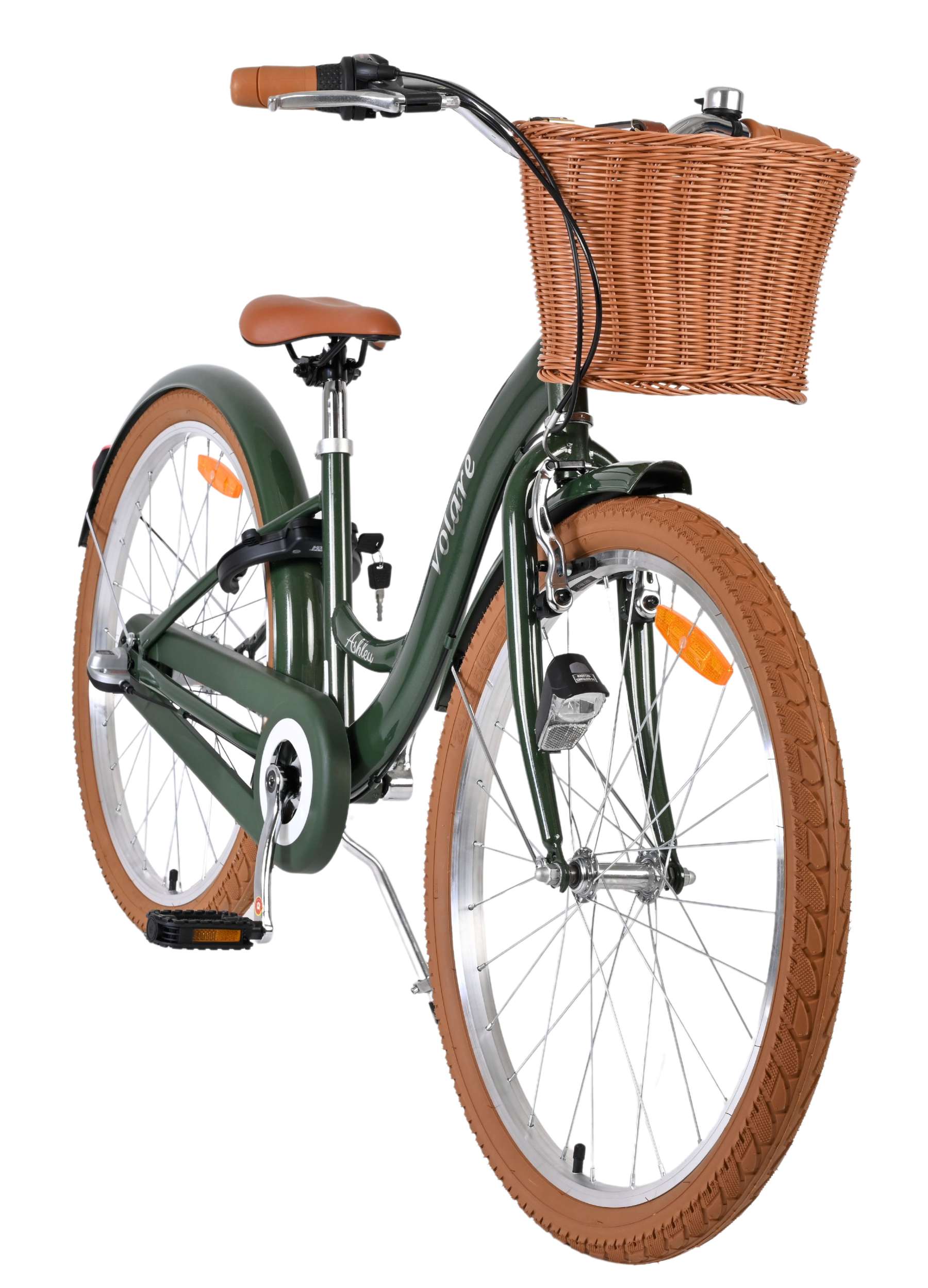 Volare ashley kinderfiets - meisjes - 24 inch - groen - nexus 3