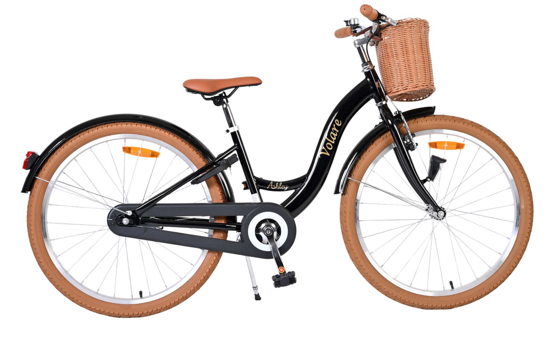 Volare ashley kinderfiets - meisjes - 24 inch - zwart