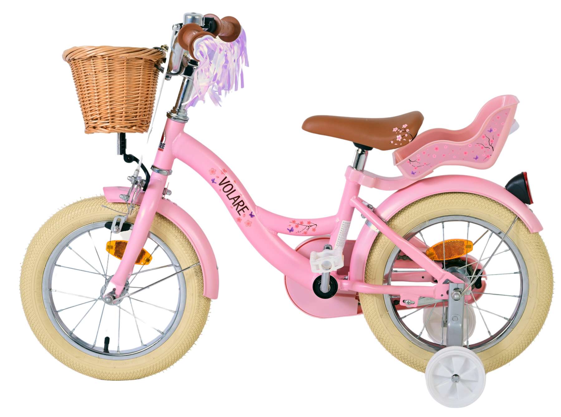 Volare Blossom Kinderfiets - Meisjes - 14 inch - Roze