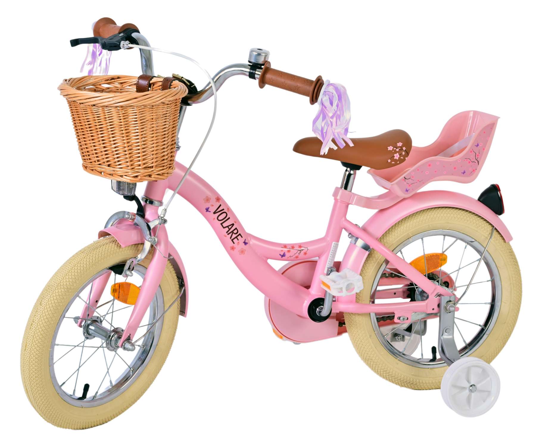Volare Blossom Kinderfiets - Meisjes - 14 inch - Roze