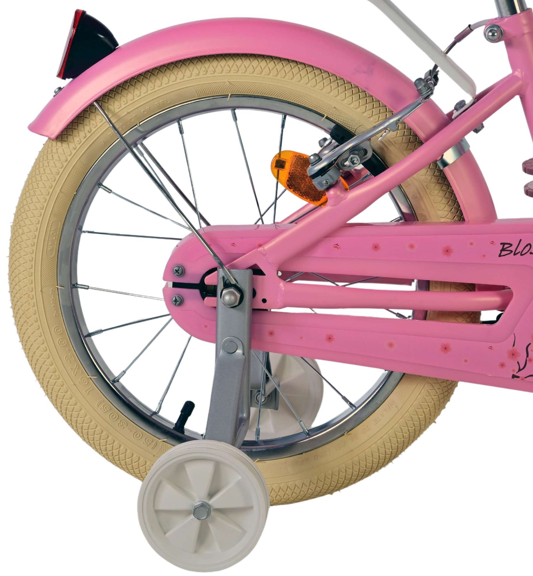 Volare blossom kinderfiets - meisjes - 16 inch - roze - twee handremmen