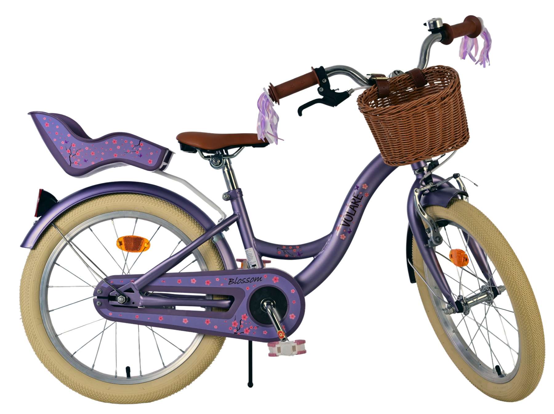 Volare blossom kinderfiets - meisjes - 18 inch - paars