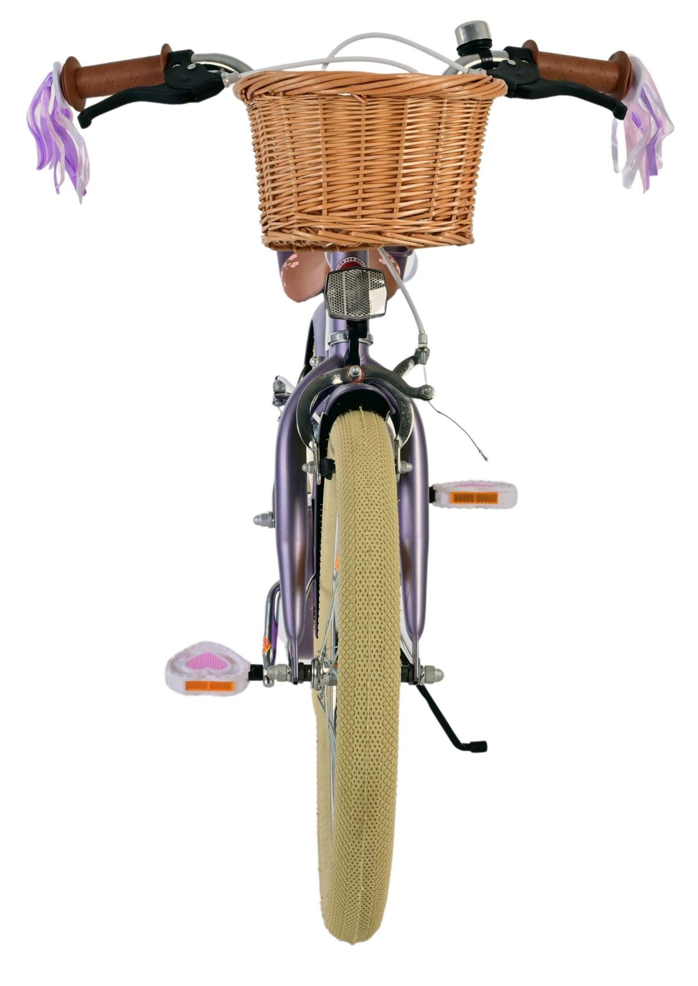 Volare bloesem kinderfiets - meisjes - 18 inch - paars - twee handremmen