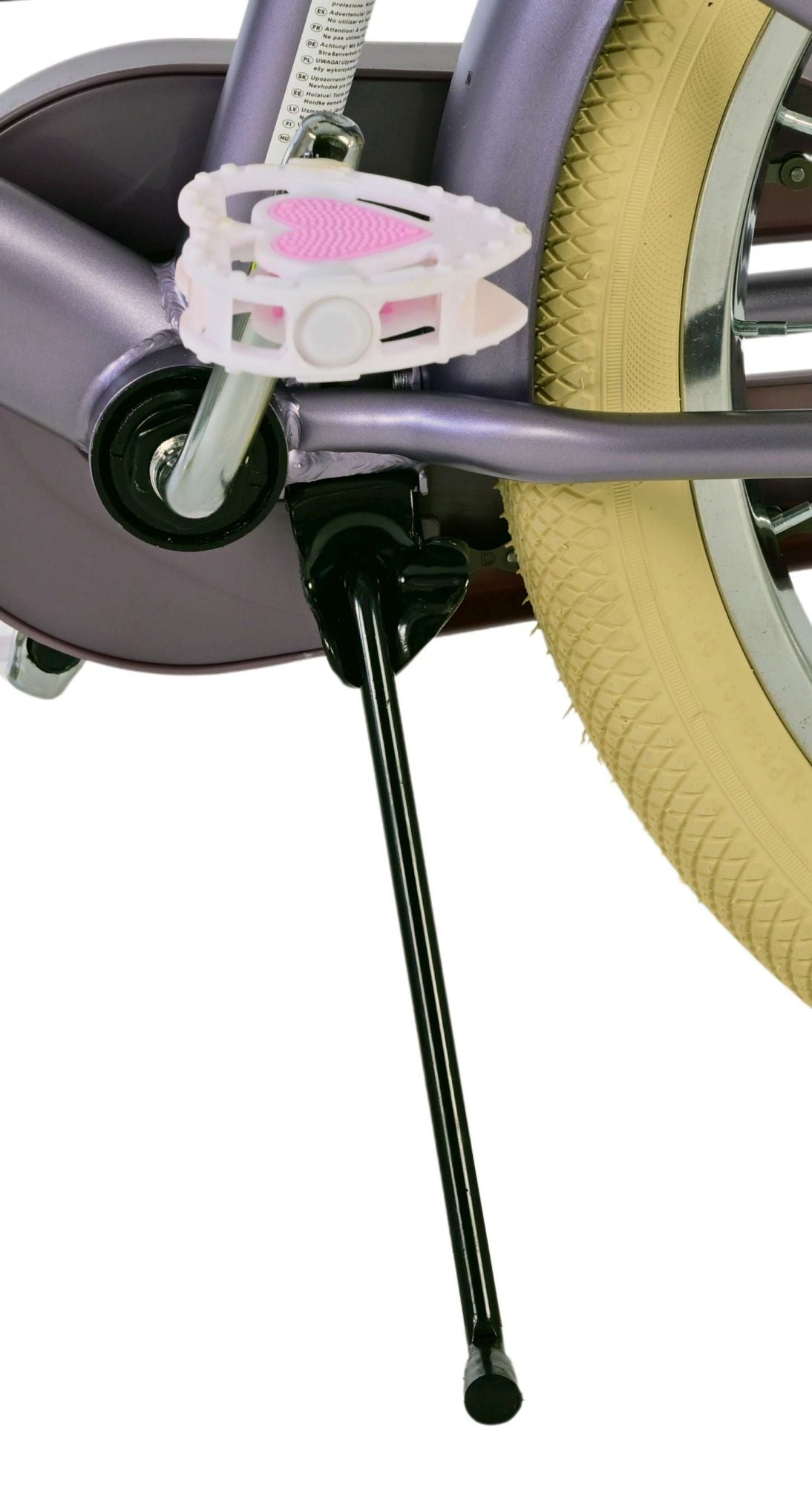 Volare bloesem kinderfiets - meisjes - 18 inch - paars - twee handremmen