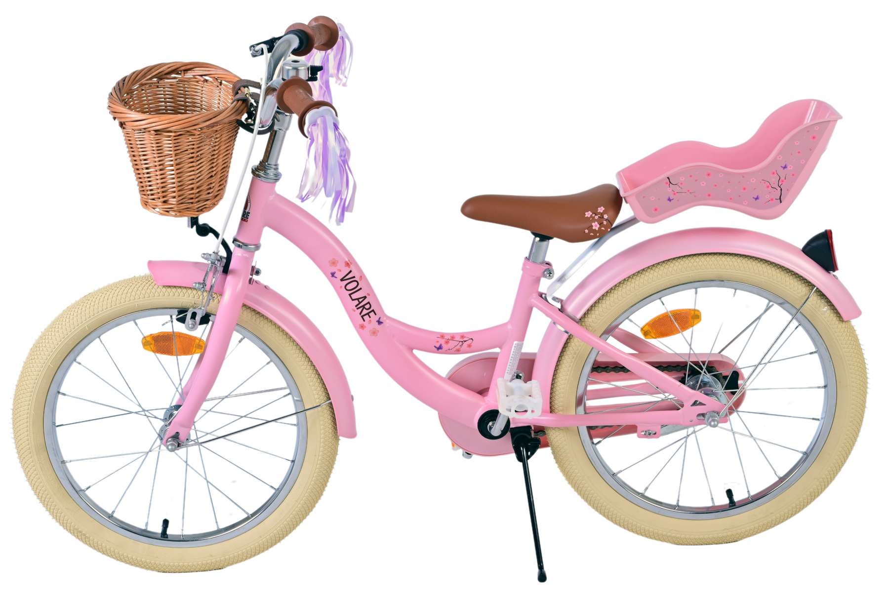 Volare bloesem kinderfiets - meisjes - 18 inch - roze