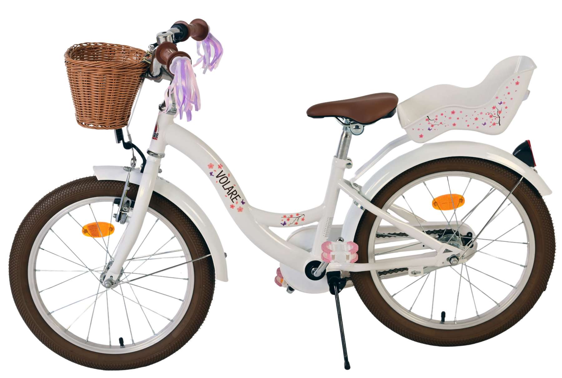Volare blossom kinderfiets - meisjes - 18 inch - wit