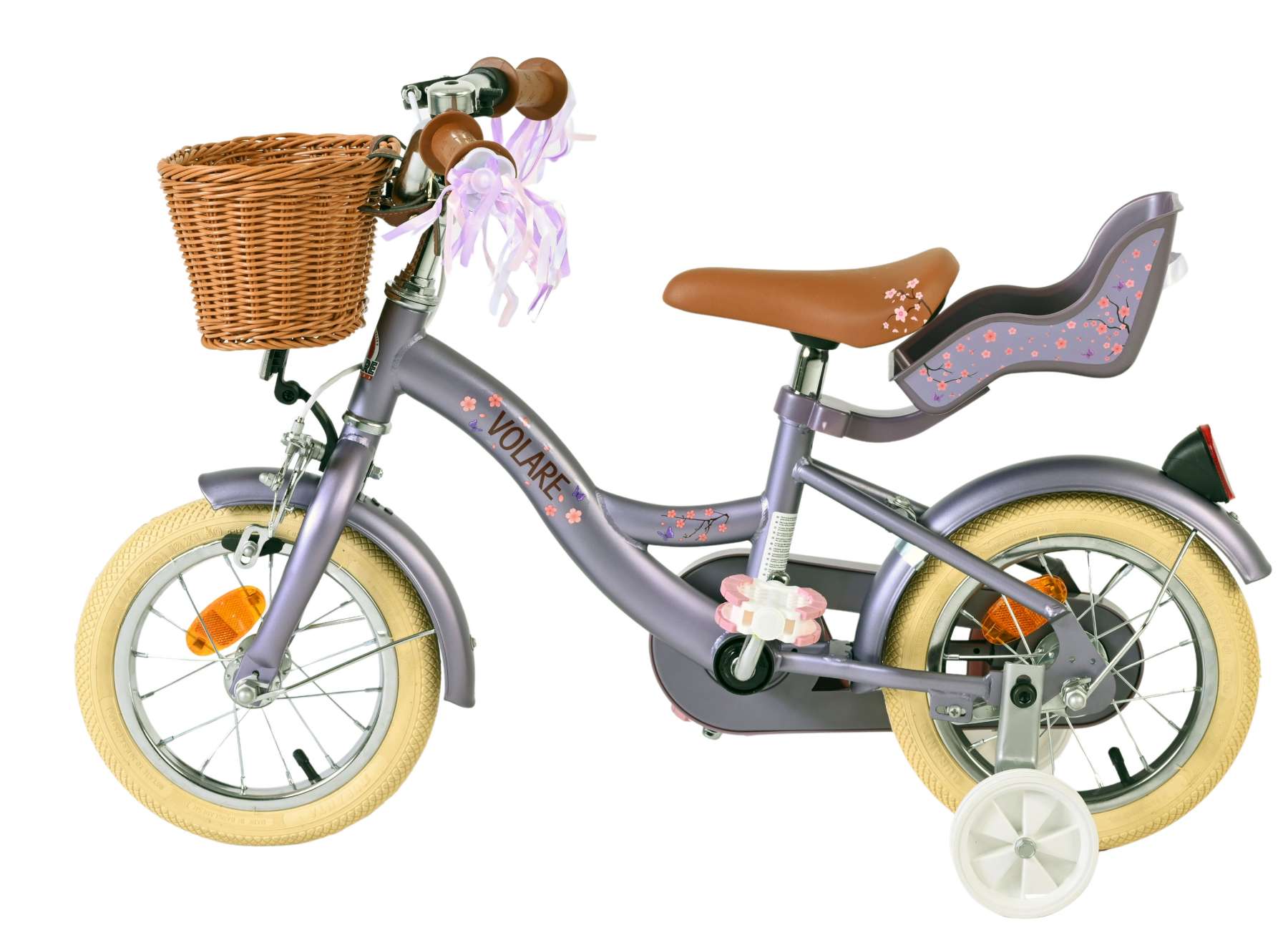 Volare blossom kinderfiets - meisjes - 12 inch - paars