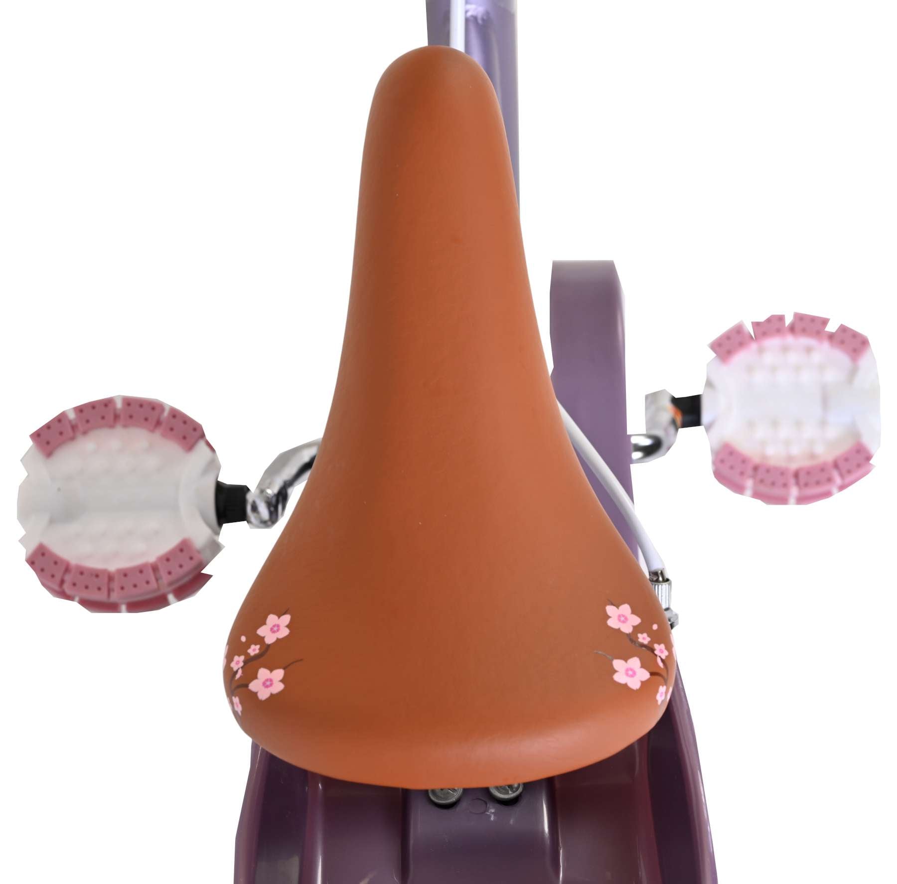 Volare blossom kinderfiets - meisjes - 14 inch - paars - twee handremmen