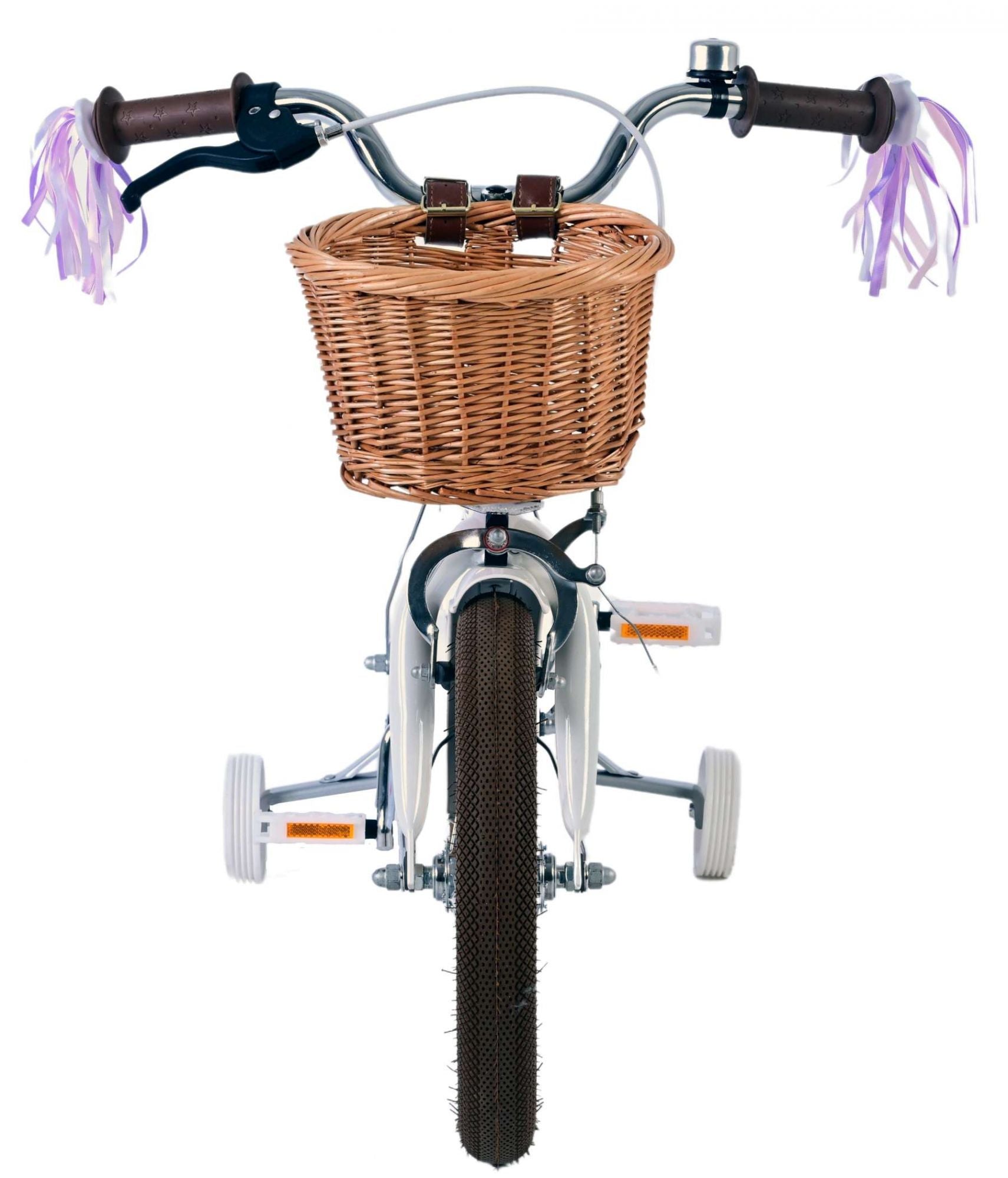 Volare bloesem kinderfiets - meisjes - 14 inch - wit