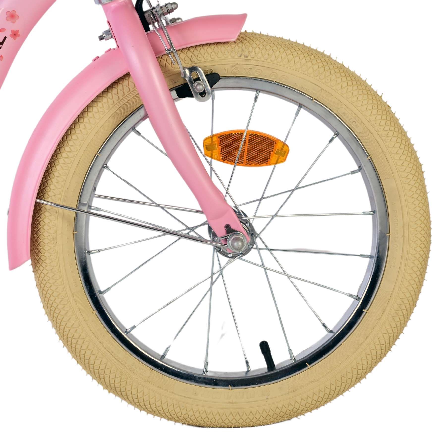 Volare bloesem kinderfiets - meisjes - 16 inch - roze - twee handremmen