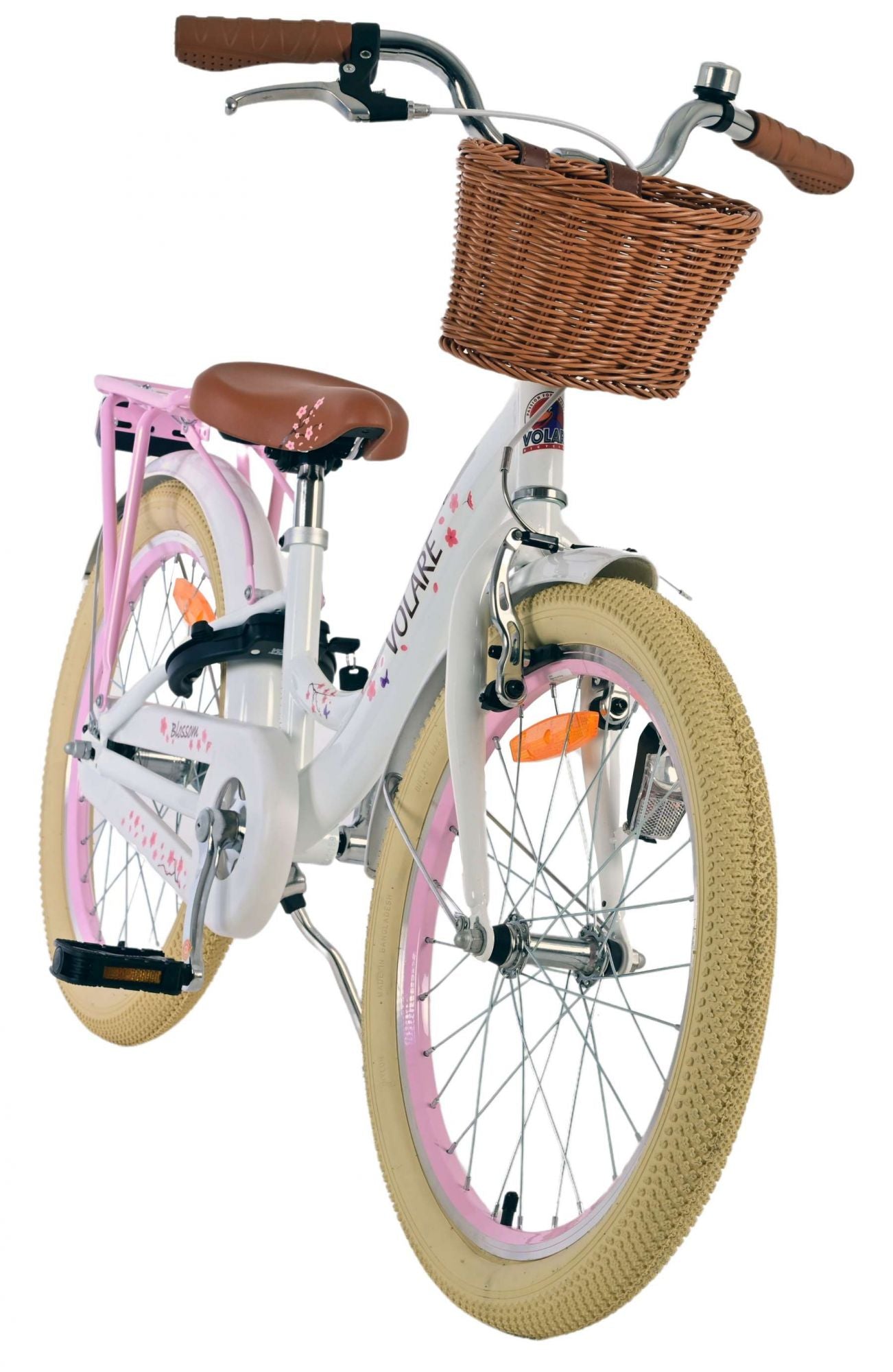 Volare bloesem kinderfiets - meisjes - 20 inch - wit