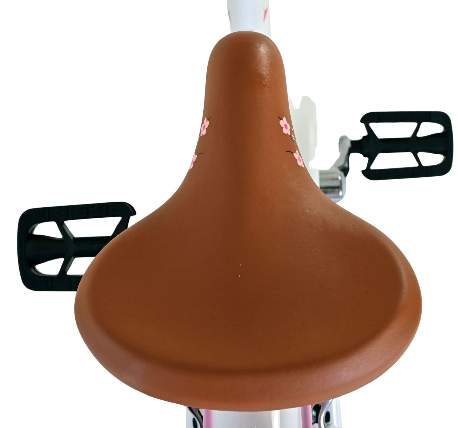 Volare bloesem kinderfiets - meisjes - 20 inch - wit - twee handremmen