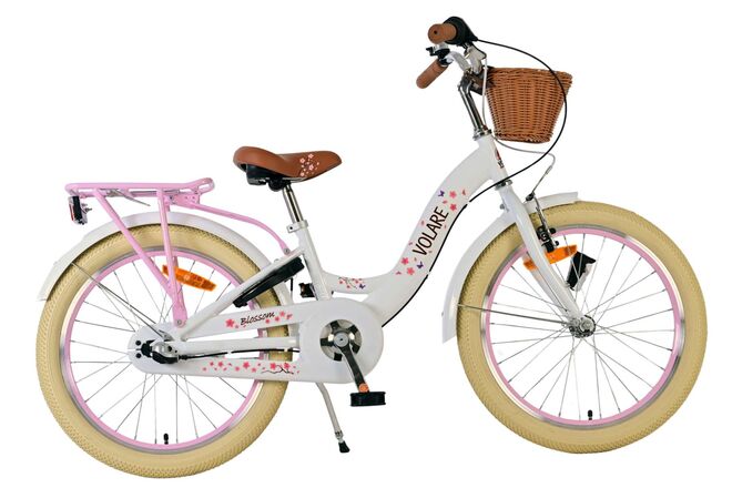 Volare bloesem kinderfiets - meisjes - 20 inch - wit - nexus 3 versnellingen