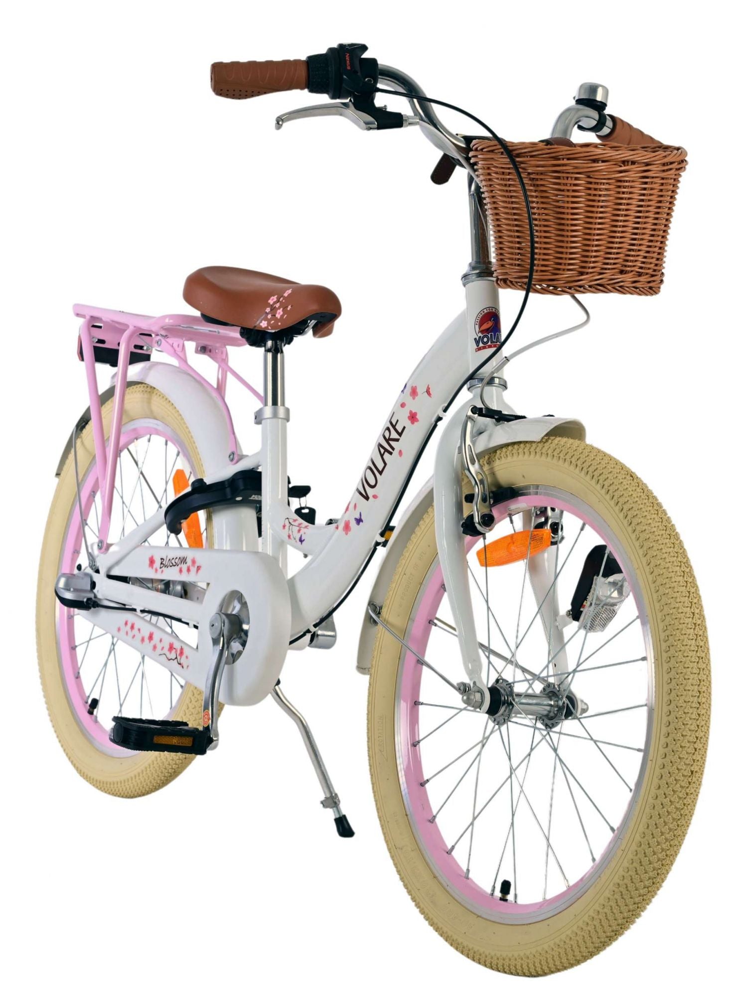 Volare bloesem kinderfiets - meisjes - 20 inch - wit - nexus 3 versnellingen
