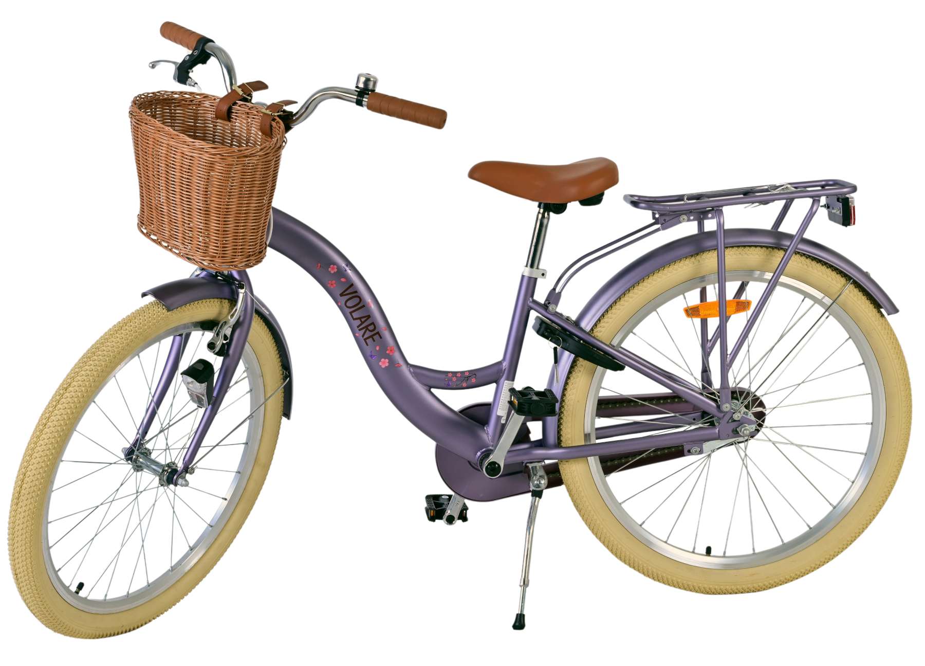 Volare bloesem kinderfiets - meisjes - 24 inch - paars