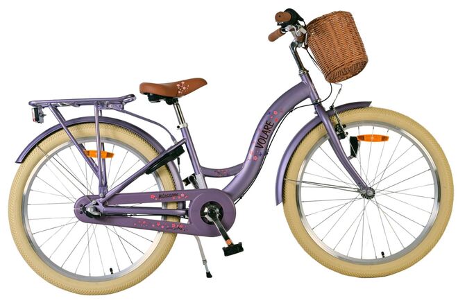 Volare bloesem kinderfiets - meisjes - 24 inch - paars - 3 versnellingen