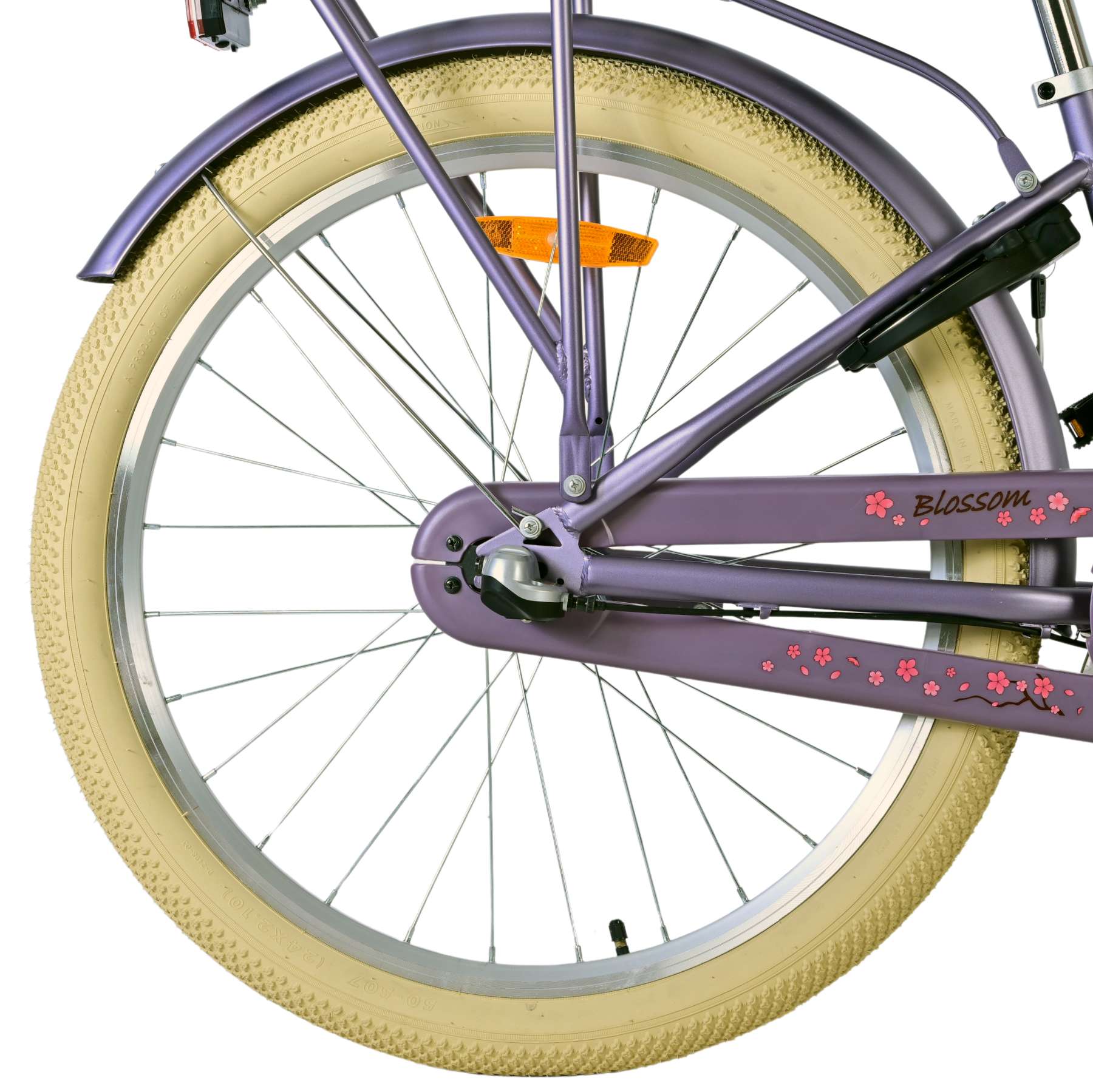 Volare bloesem kinderfiets - meisjes - 24 inch - paars - 3 versnellingen