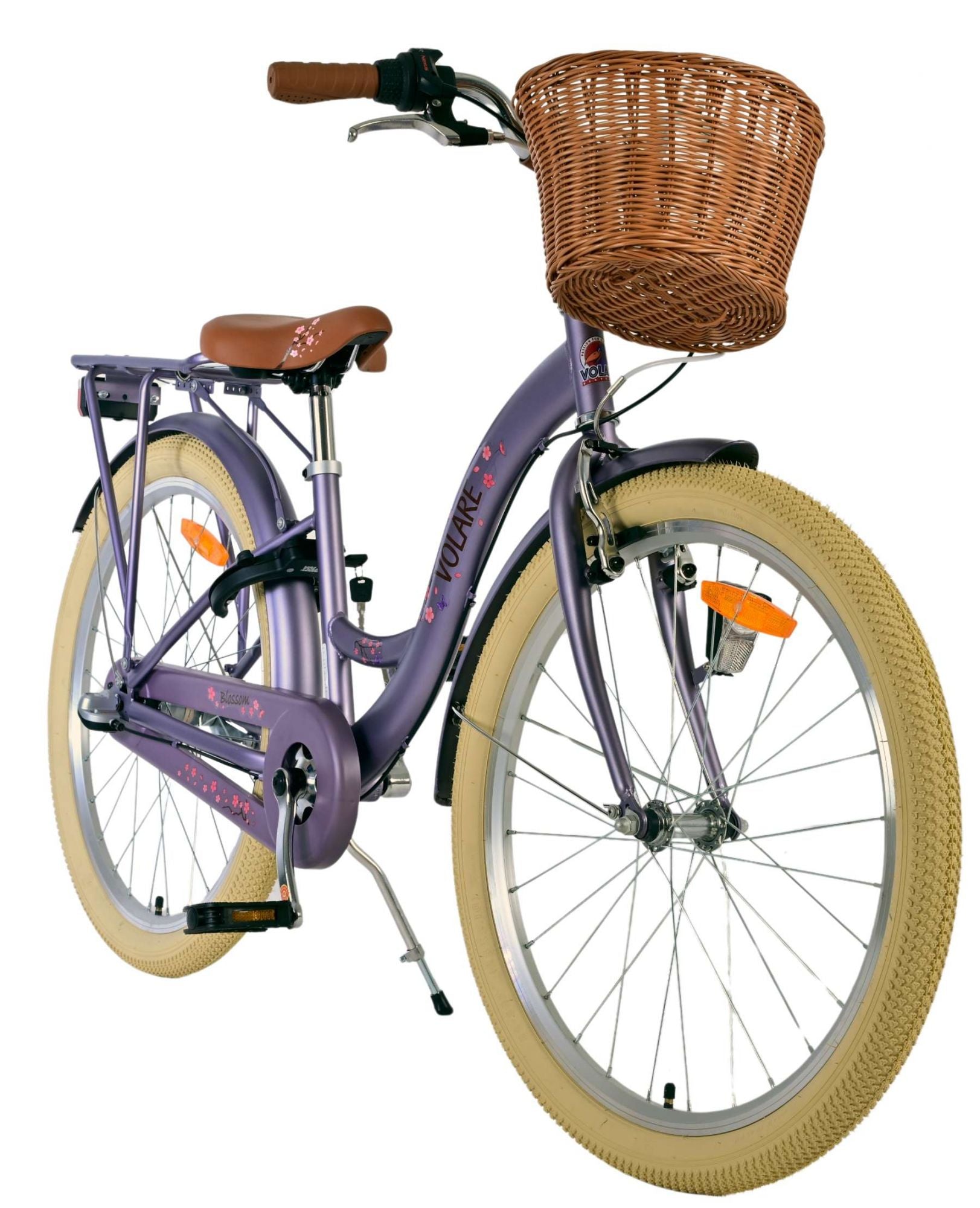Volare bloesem kinderfiets - meisjes - 24 inch - paars - 3 versnellingen