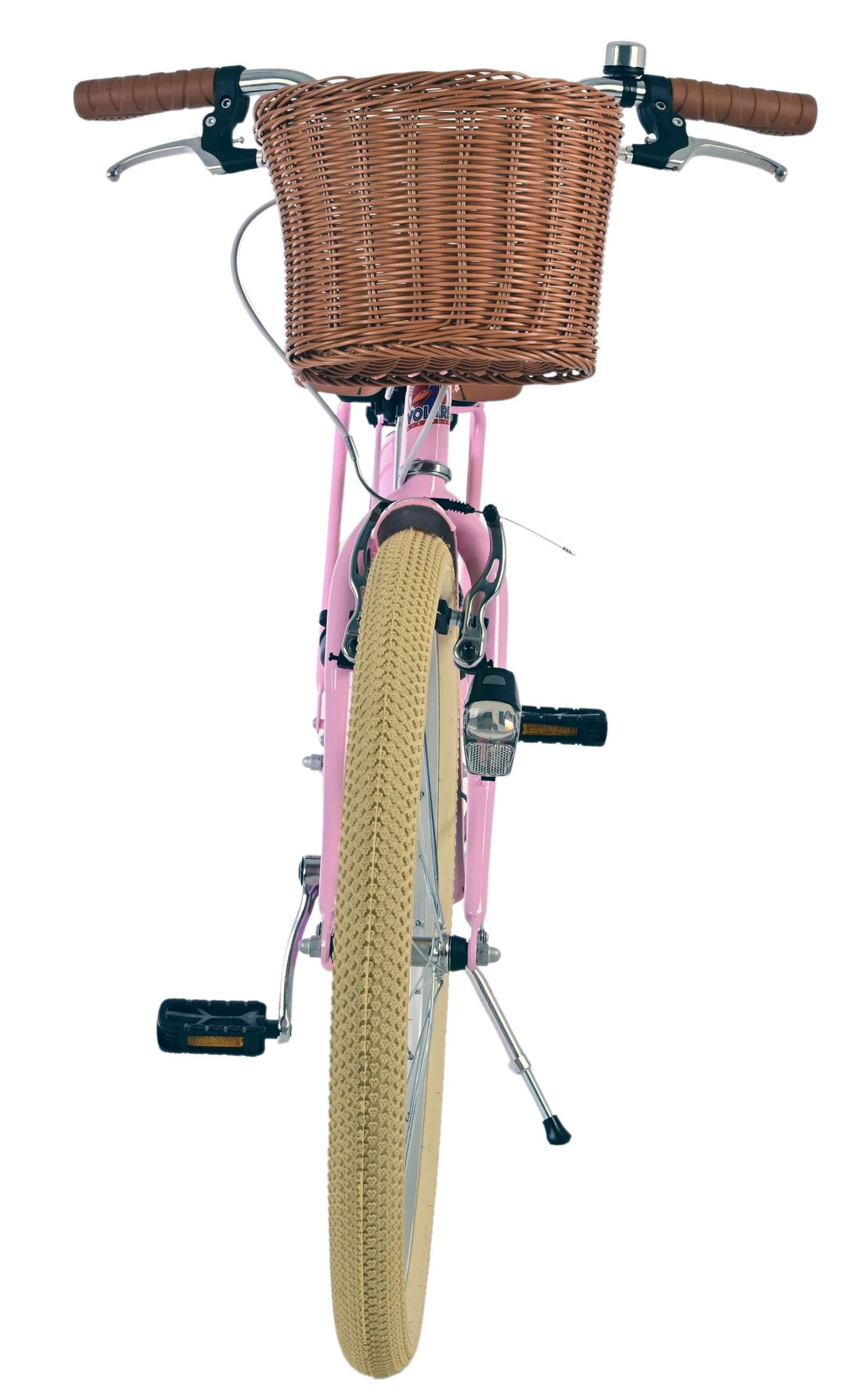 Volare bloesem kinderfiets - meisjes - 24 inch - roze - twee handremmen