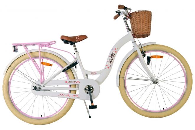 Volare bloesem kinderfiets - meisjes - 26 inch - wit