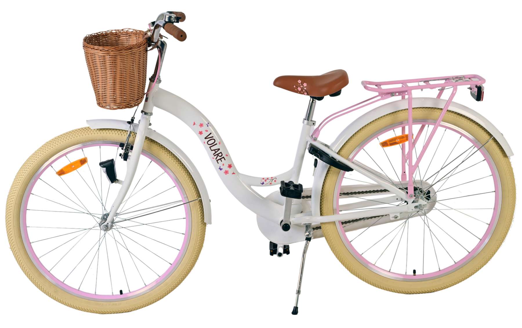 Volare bloesem kinderfiets - meisjes - 26 inch - wit