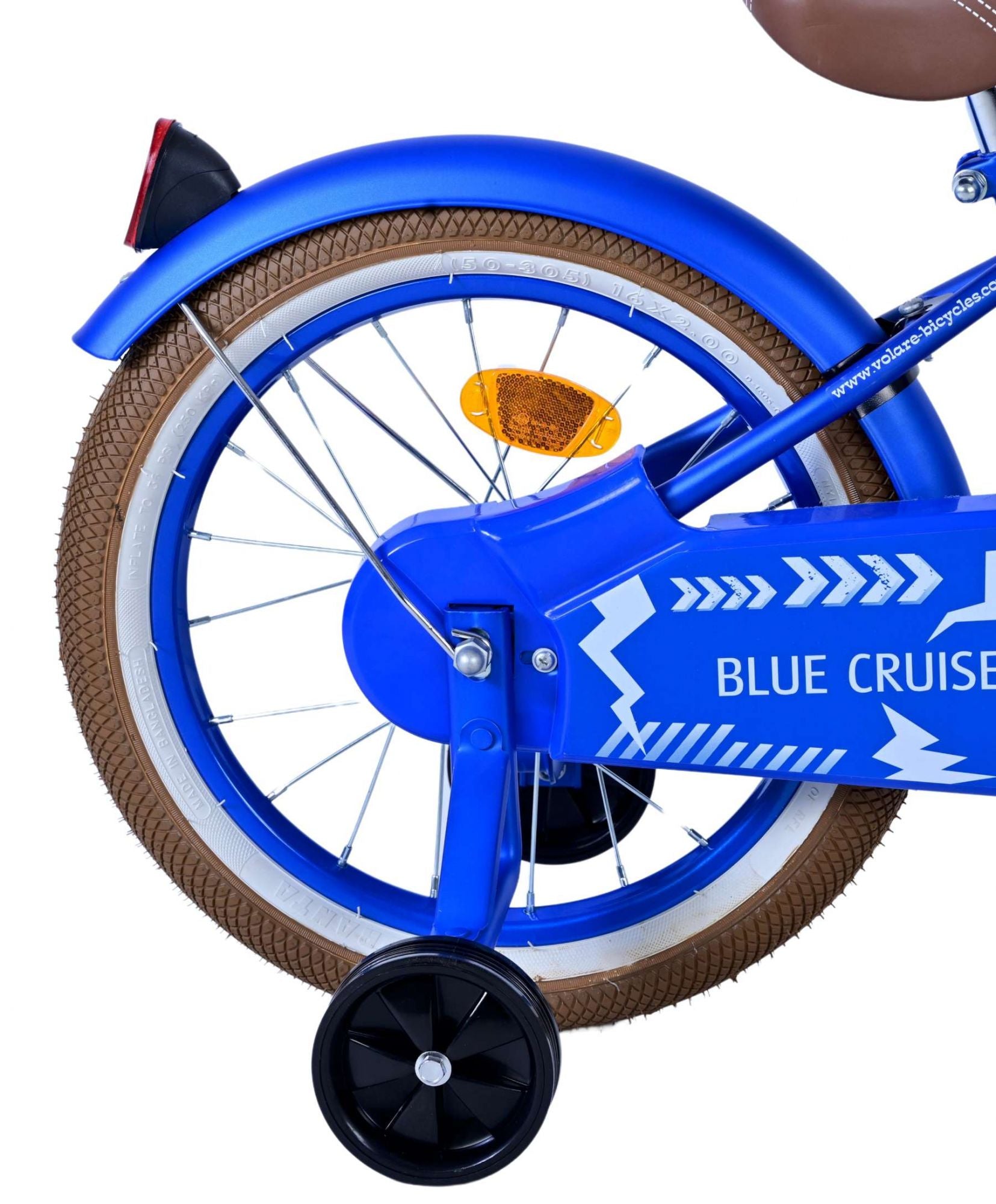 Volare blue cruiser kinderfiets - jongens - 16 inch - blauw