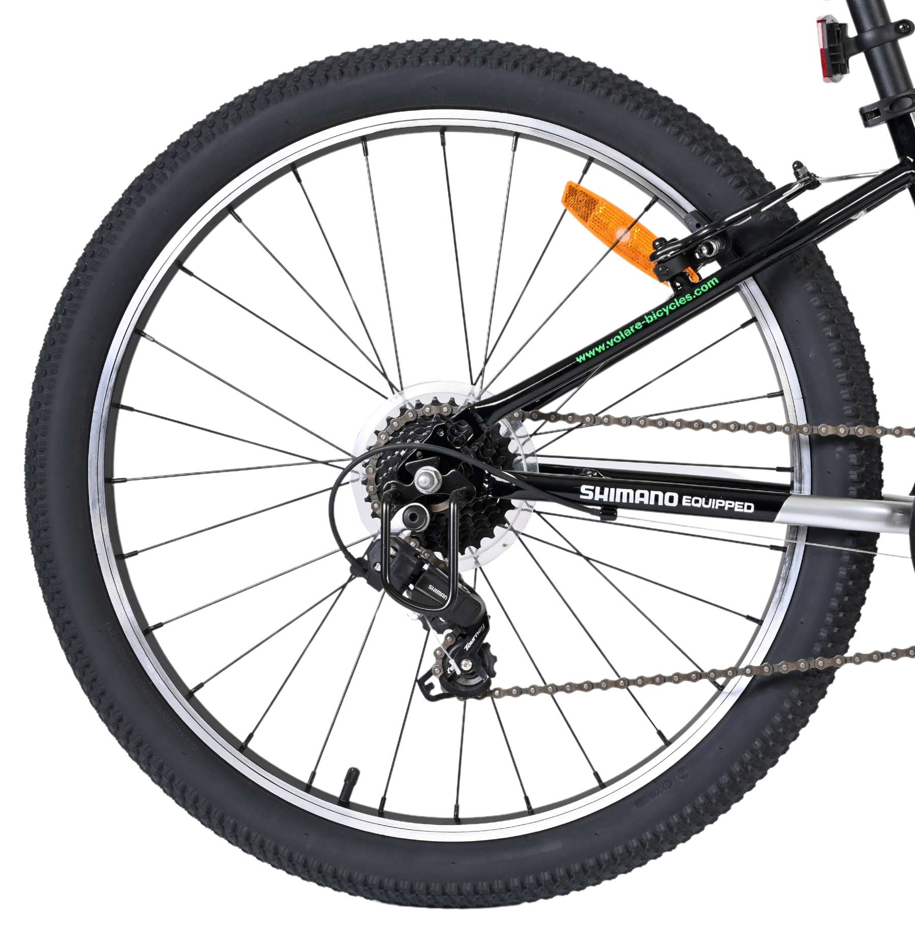Volare boost kinderfiets - 24 inch - zilver groen - 21 speed