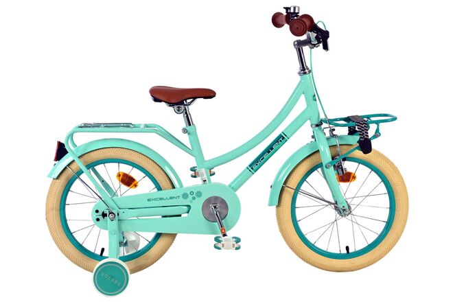 Volare excellent kinderfiets - meisjes - 16 inch - groen - 95% afgemonteerd