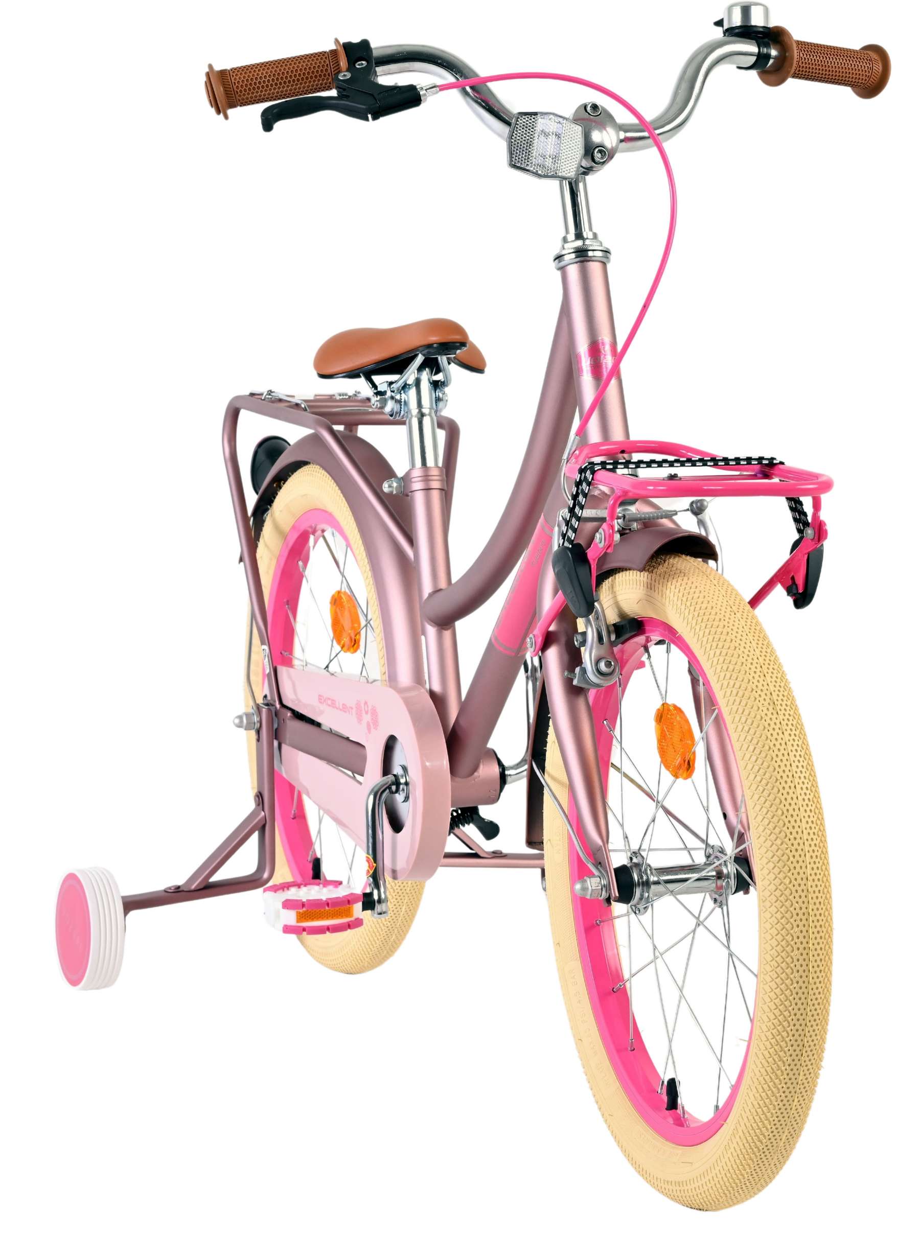 Volare excellent kinderfiets - meisjes - 18 inch - mat roze