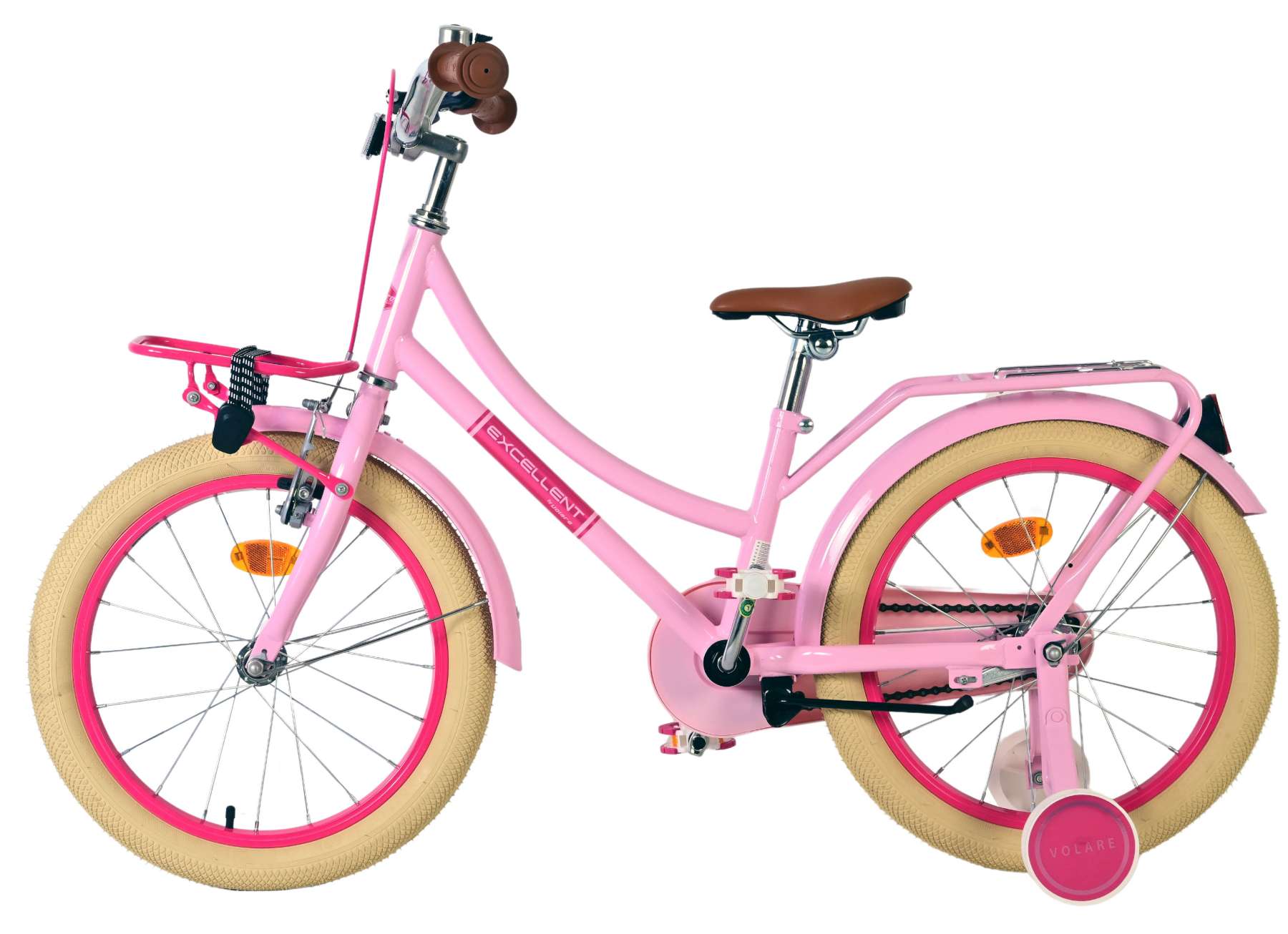 Volare excellent kinderfiets - meisjes -18 inch - roze