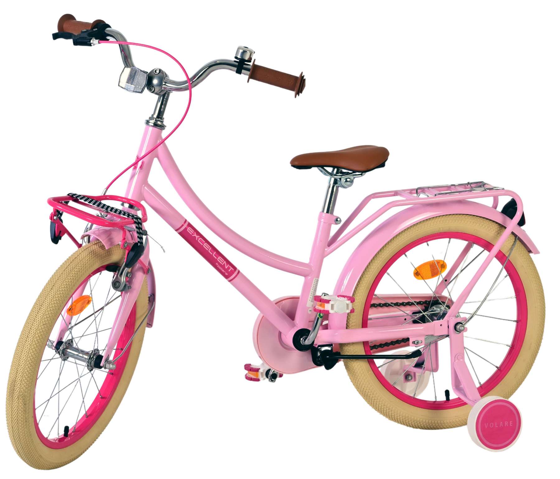 Volare excellent kinderfiets - meisjes -18 inch - roze