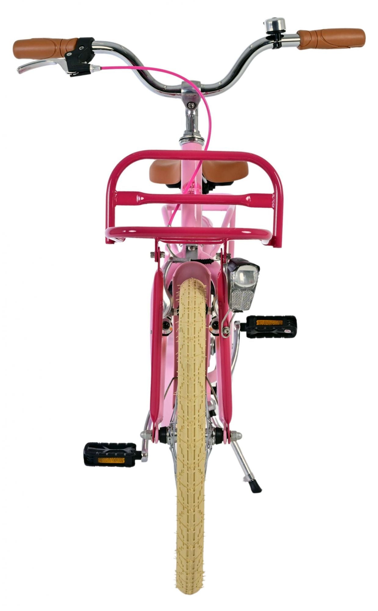 Volare uitstekende kinderfiets - meisjes - 20 inch - roze - 3 versnellingen