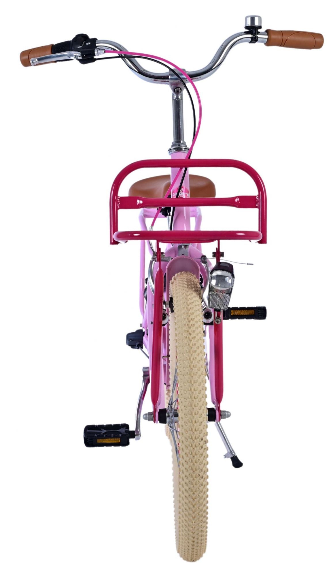 Volare uitstekende kinderfiets - meisjes - 20 inch - roze - 3 versnellingen