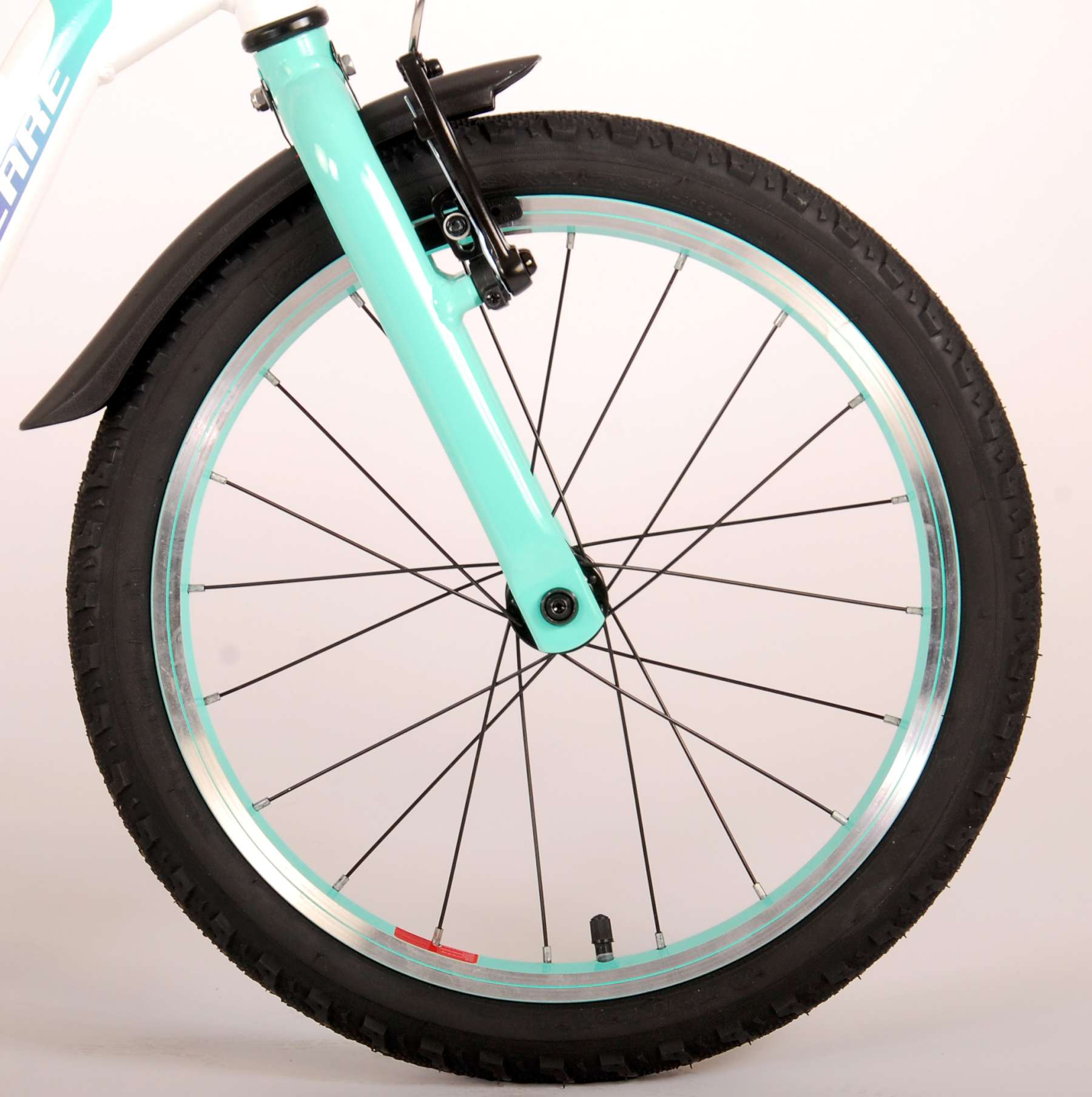 Volare Glamour Kinderfiets - Meisjes - 18 inch - Wit Mint Groen - Prime Collection