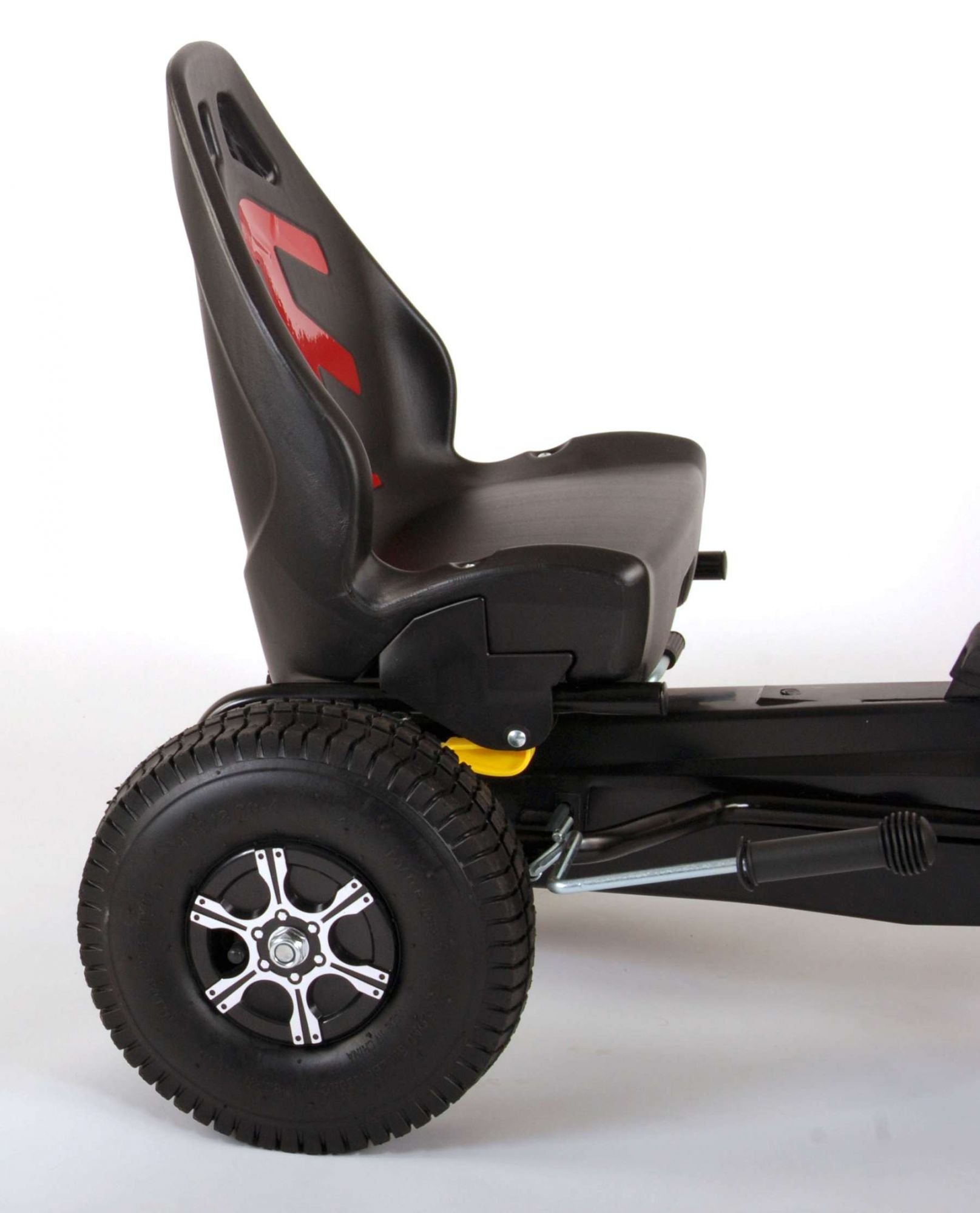 Volare go kart racing car - jongens - groot - luchtbanden - zwart