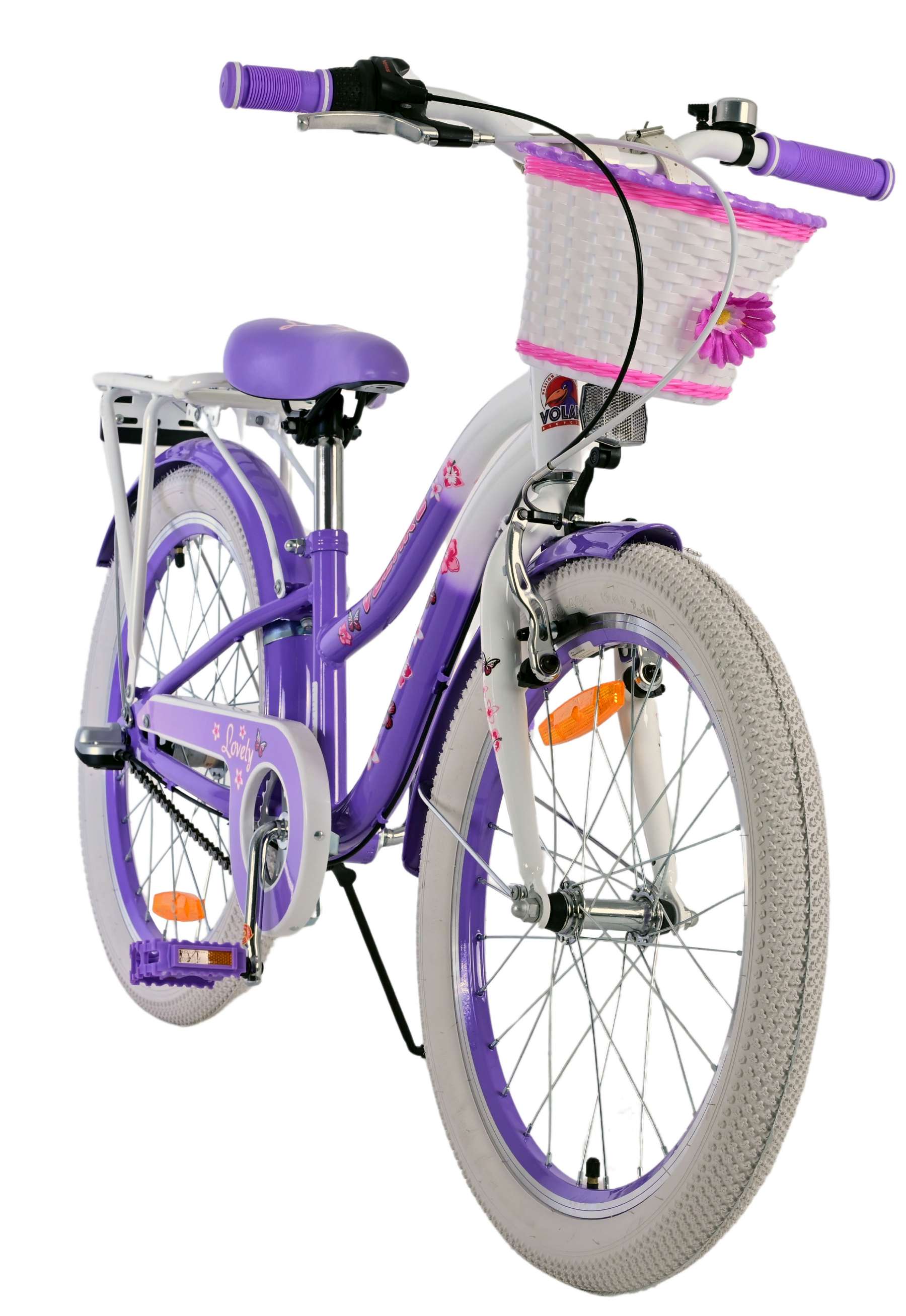 Volare lovely kinderfiets - meisjes - 20 inch - paars - 3 versnellingen