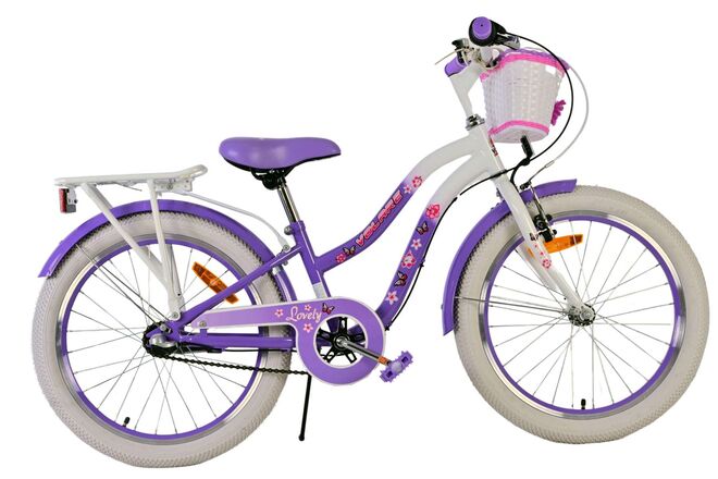 Volare lovely kinderfiets - meisjes - 20 inch - paars - 3 versnellingen