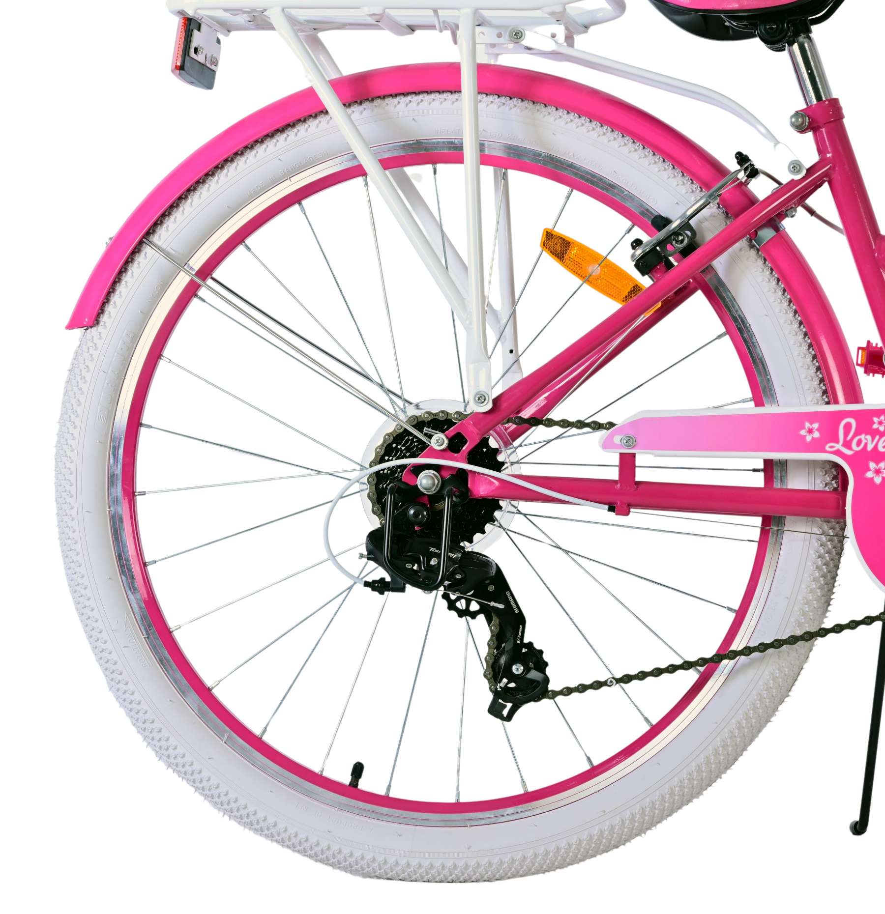 Volare mooie kinderfiets - meisjes - 26 inch - roze - 7 versnellingen