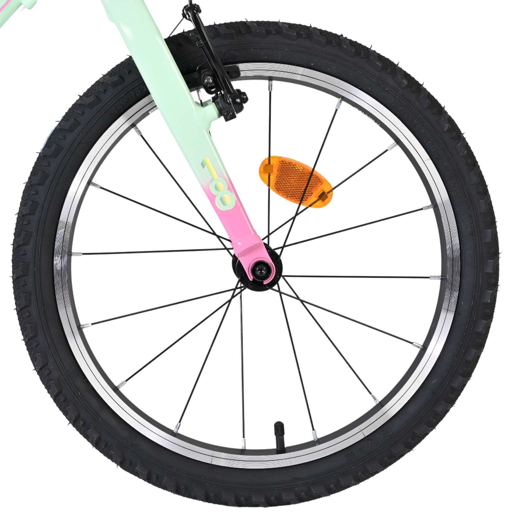 Volare milano kinderfiets - meisjes - 18 inch - mintgroen - 6 speed - twee handremmen